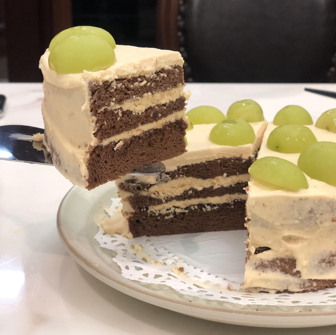 一口就会爱上它-焦糖奶油霜巧克力蛋糕