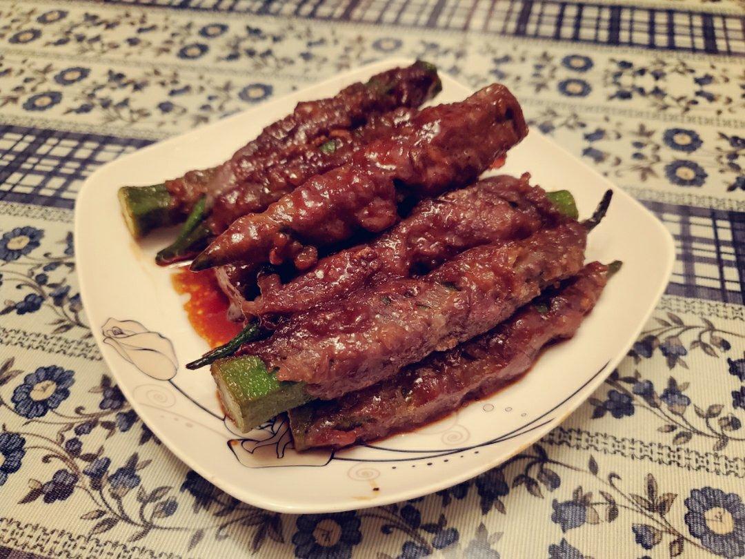 简单营养快手宴客菜♥日式下酒小吃♥秋葵肥牛卷