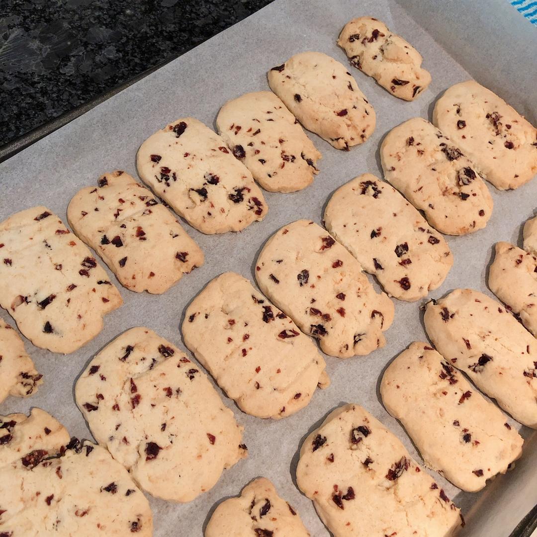 低糖少油版蔓越莓饼干