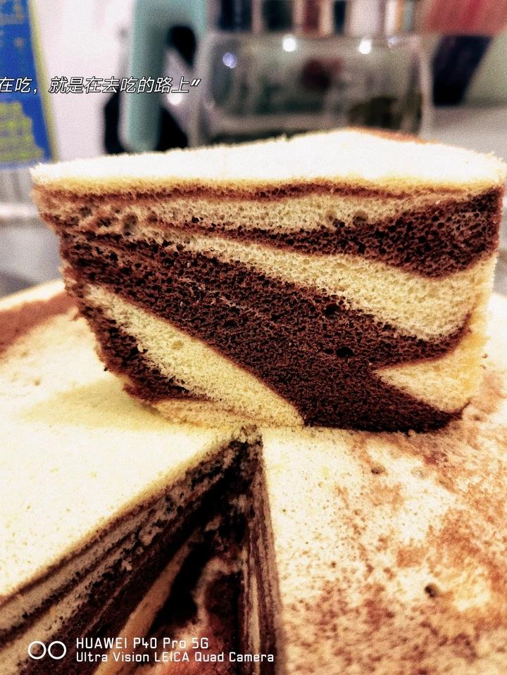 斑马纹戚风蛋糕