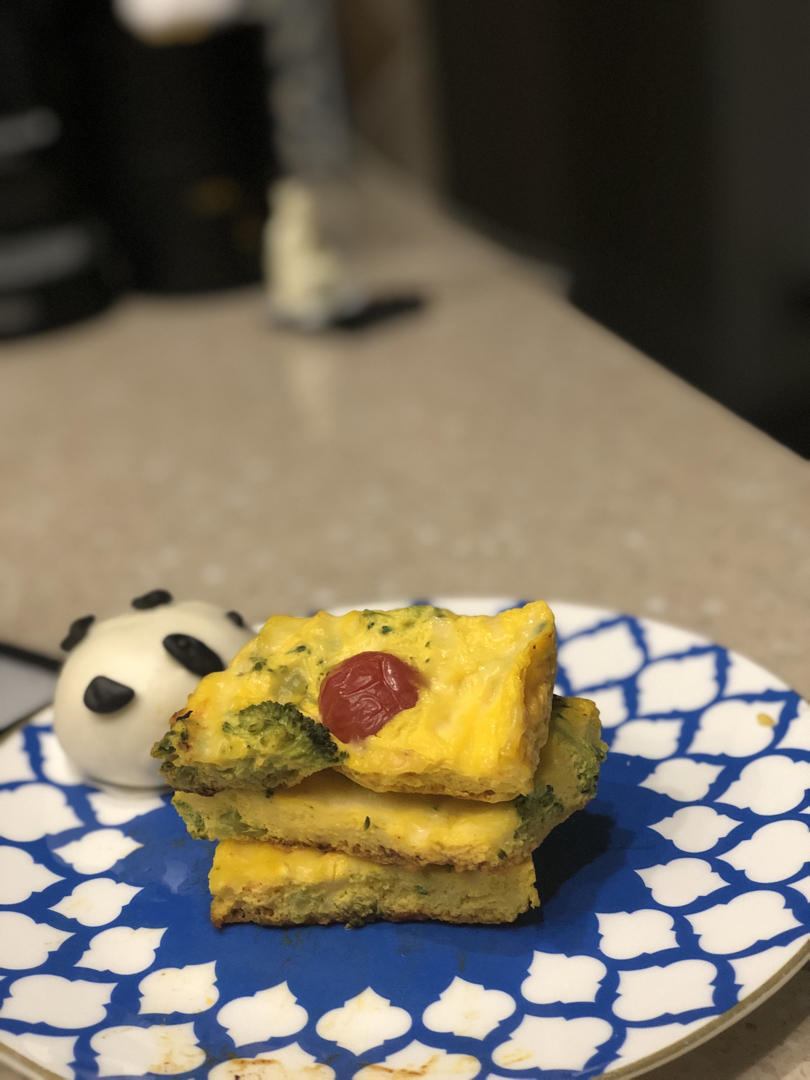 营养满分的超级快手早餐—奶油南瓜鸡蛋饼