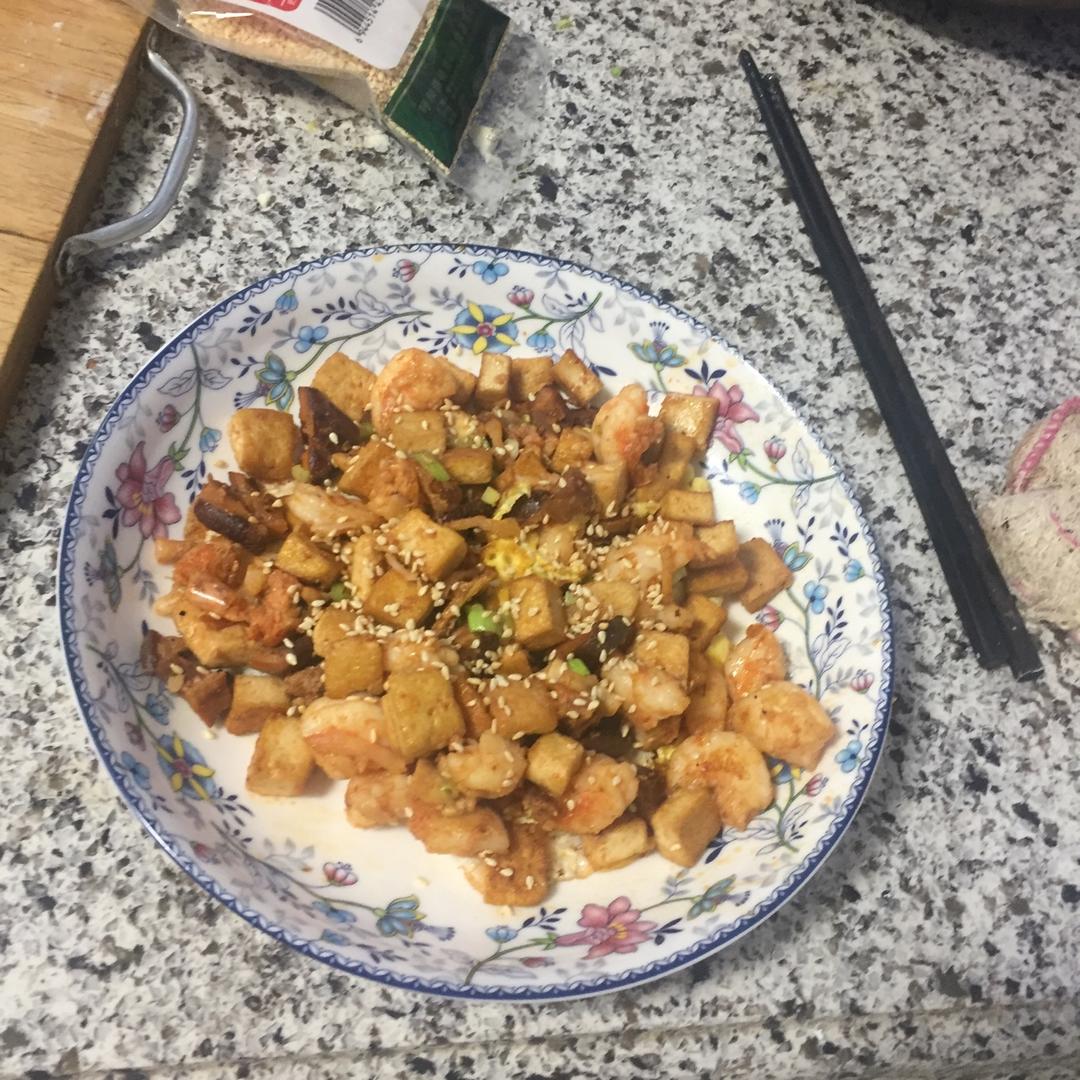 蛋抱海鲜嫩豆腐