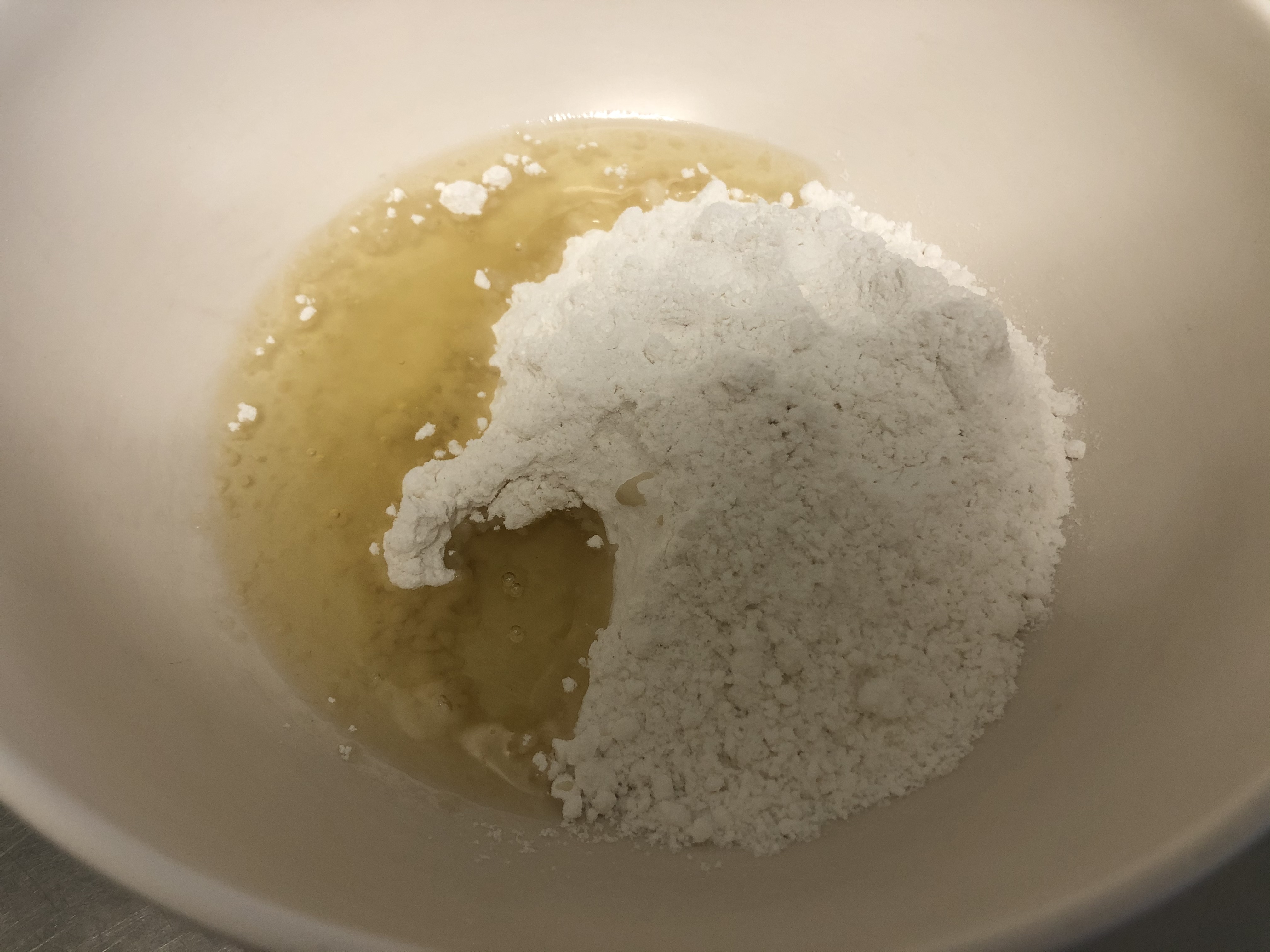 低糖素油-绿豆饼/红豆饼（不用揉出膜的植物油酥皮）的做法 步骤6