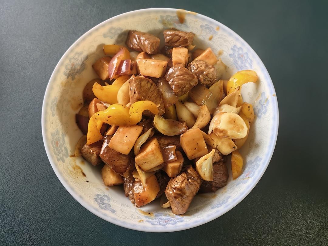 杏鲍菇牛肉粒