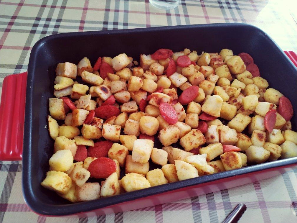 吃一次就爱上的孜然香肠馒头丁