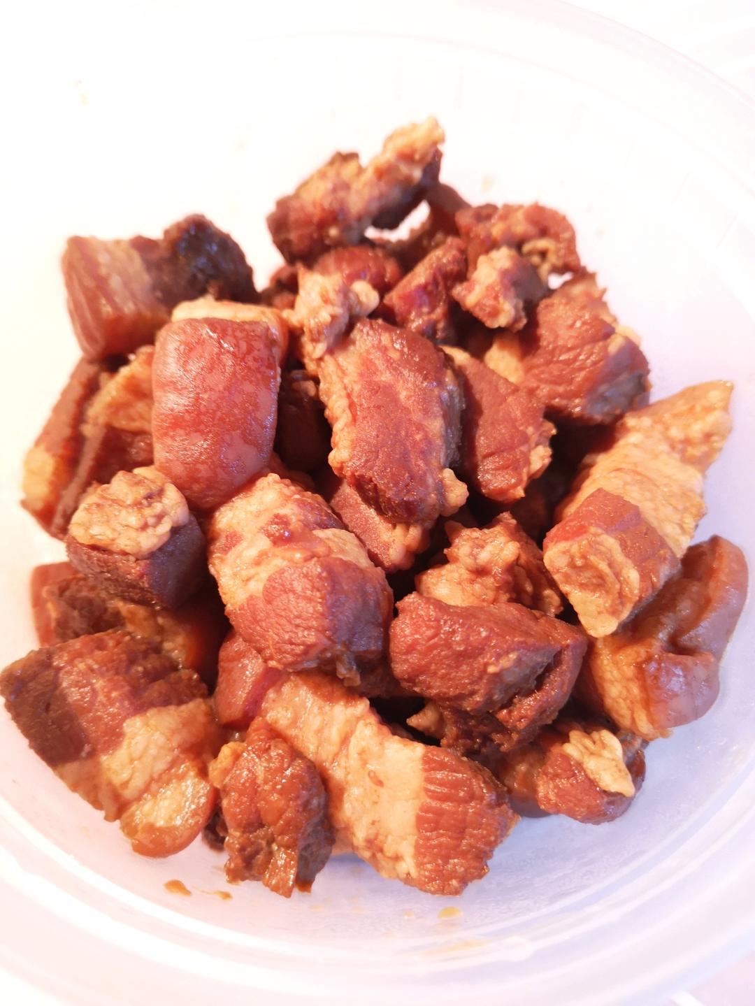 不硬不柴、果味红烧肉