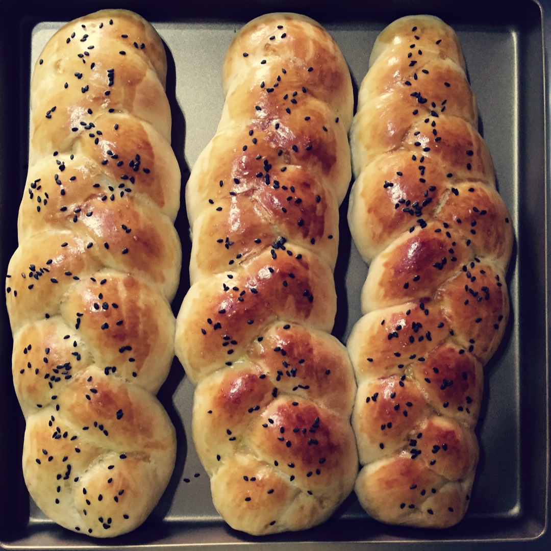 酸奶辫子面包（一次发酵）