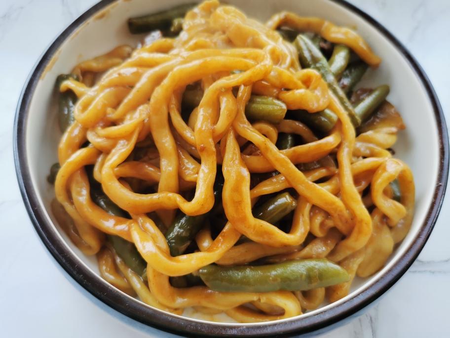 豆角焖面的做法