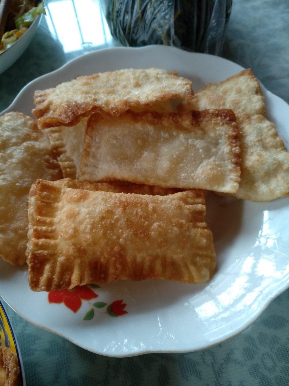 馄饨皮苹果派懒人版