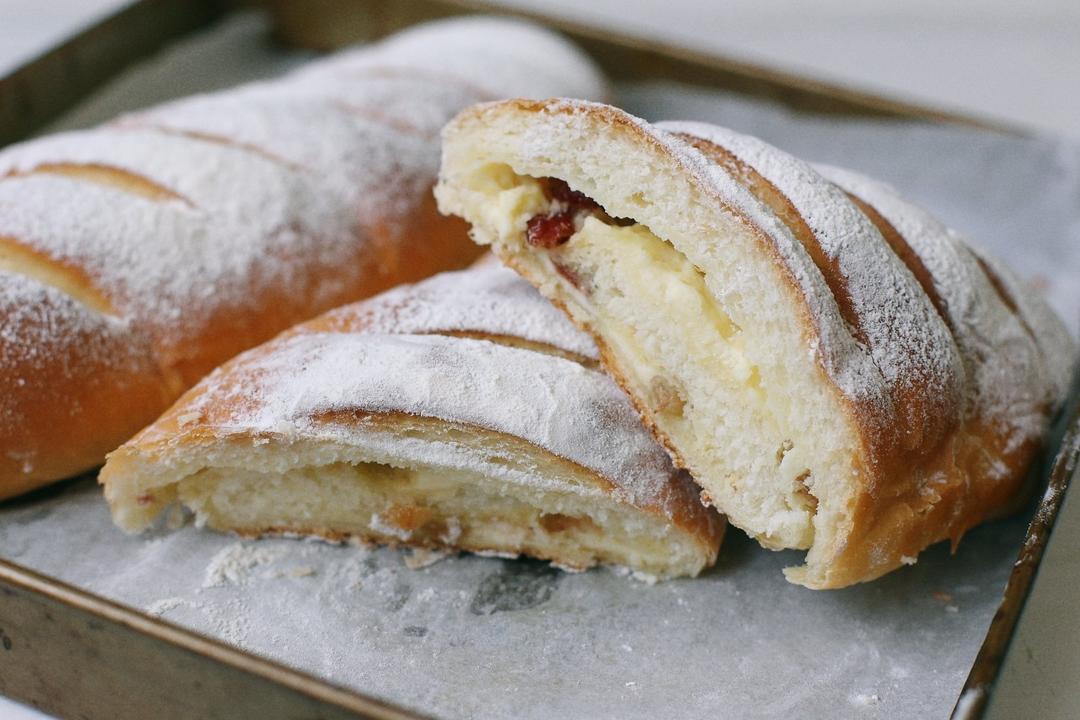 内心柔软的蔓越莓芝士软欧包