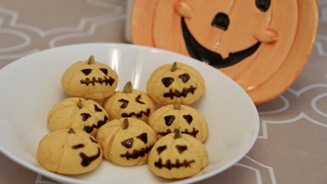 【万圣节】萌skr人的南瓜曲奇🎃南瓜饼干
