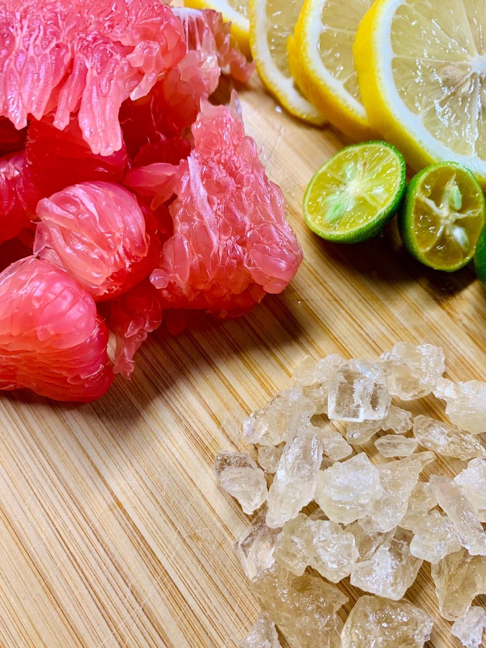 不发脾气柚子柠檬青柠水的做法