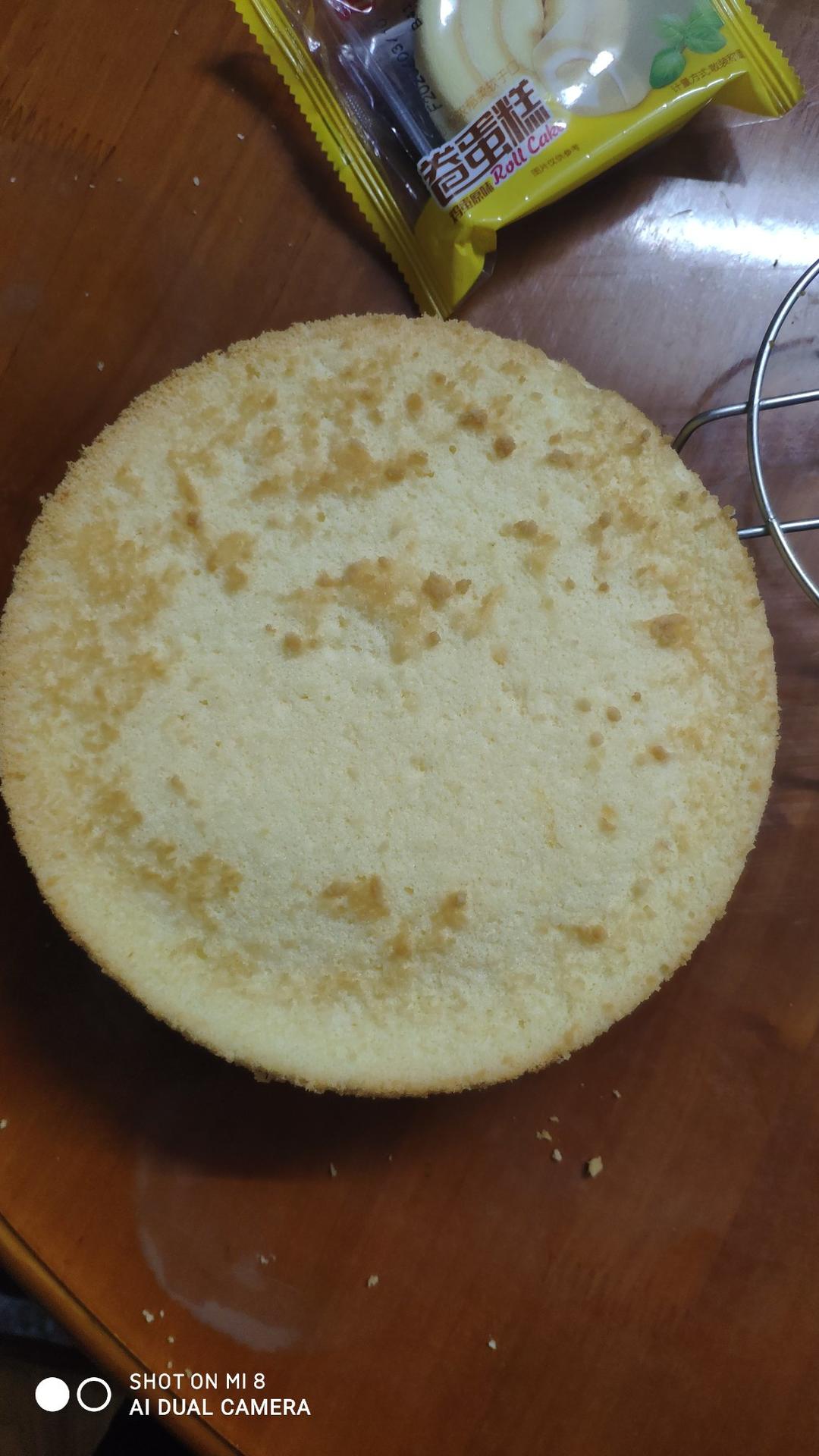 7寸戚风蛋糕体