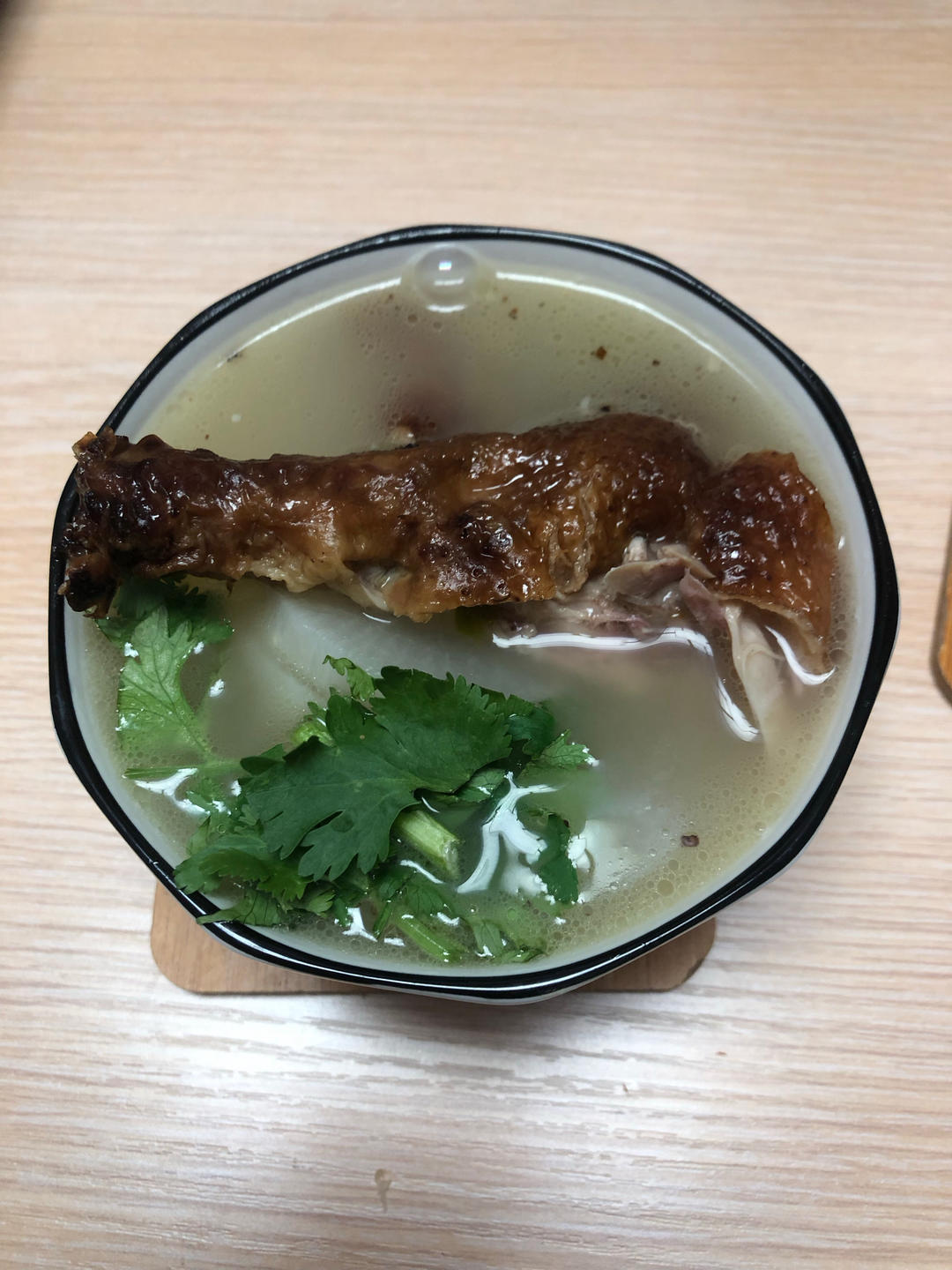 奶白鸭架汤（烤鸭）