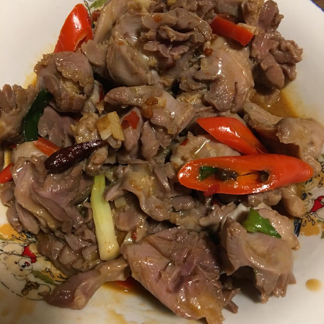 辣爆鸡胗