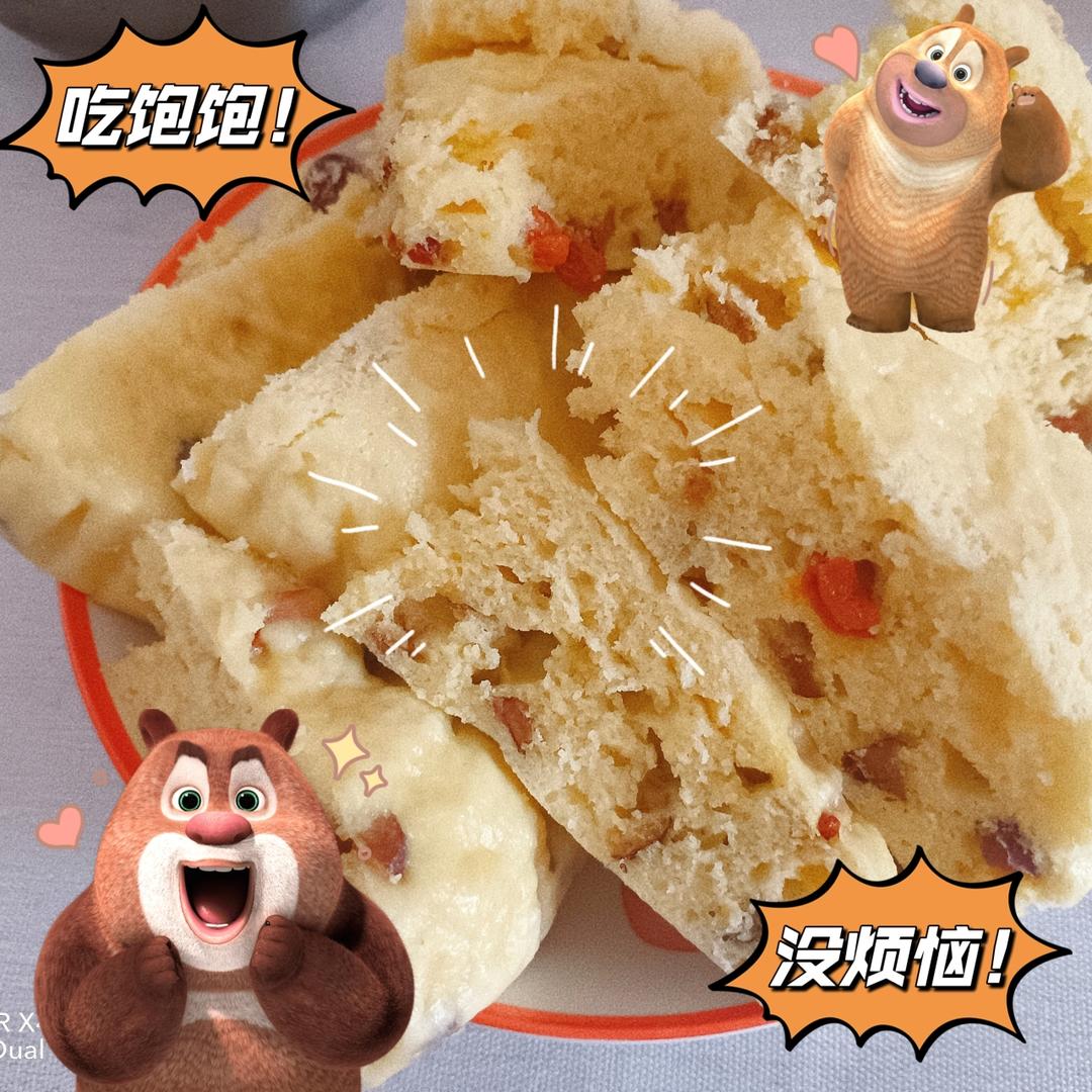 牛奶鸡蛋玉米发糕