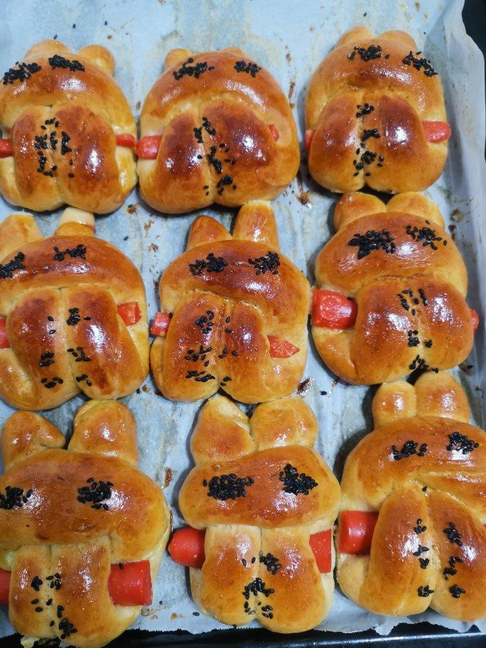 可爱兔子面包