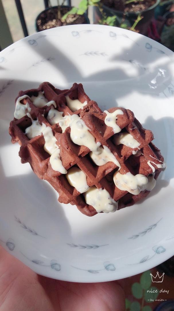 肯德基比利时巧克力华夫饼