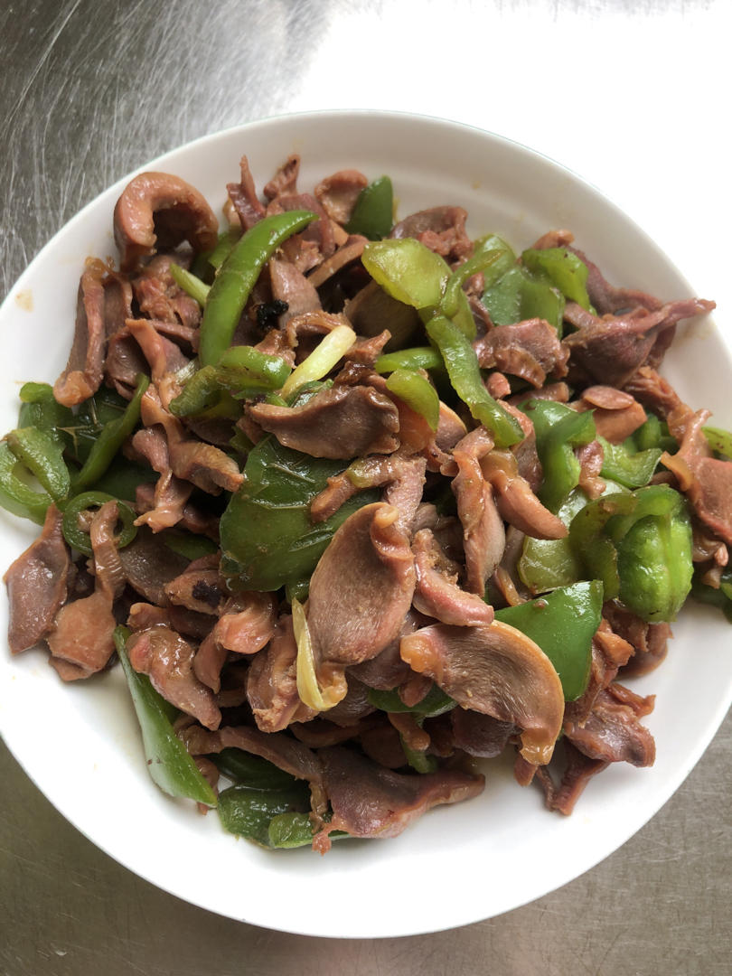 家常炒鸡胗