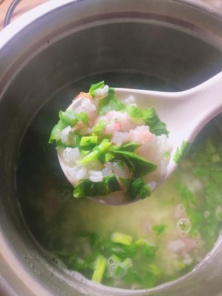 芹菜虾仁粥