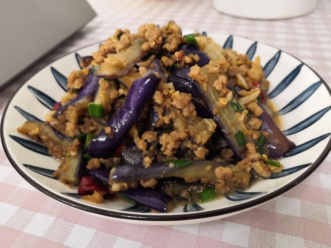红烧肉沫茄子