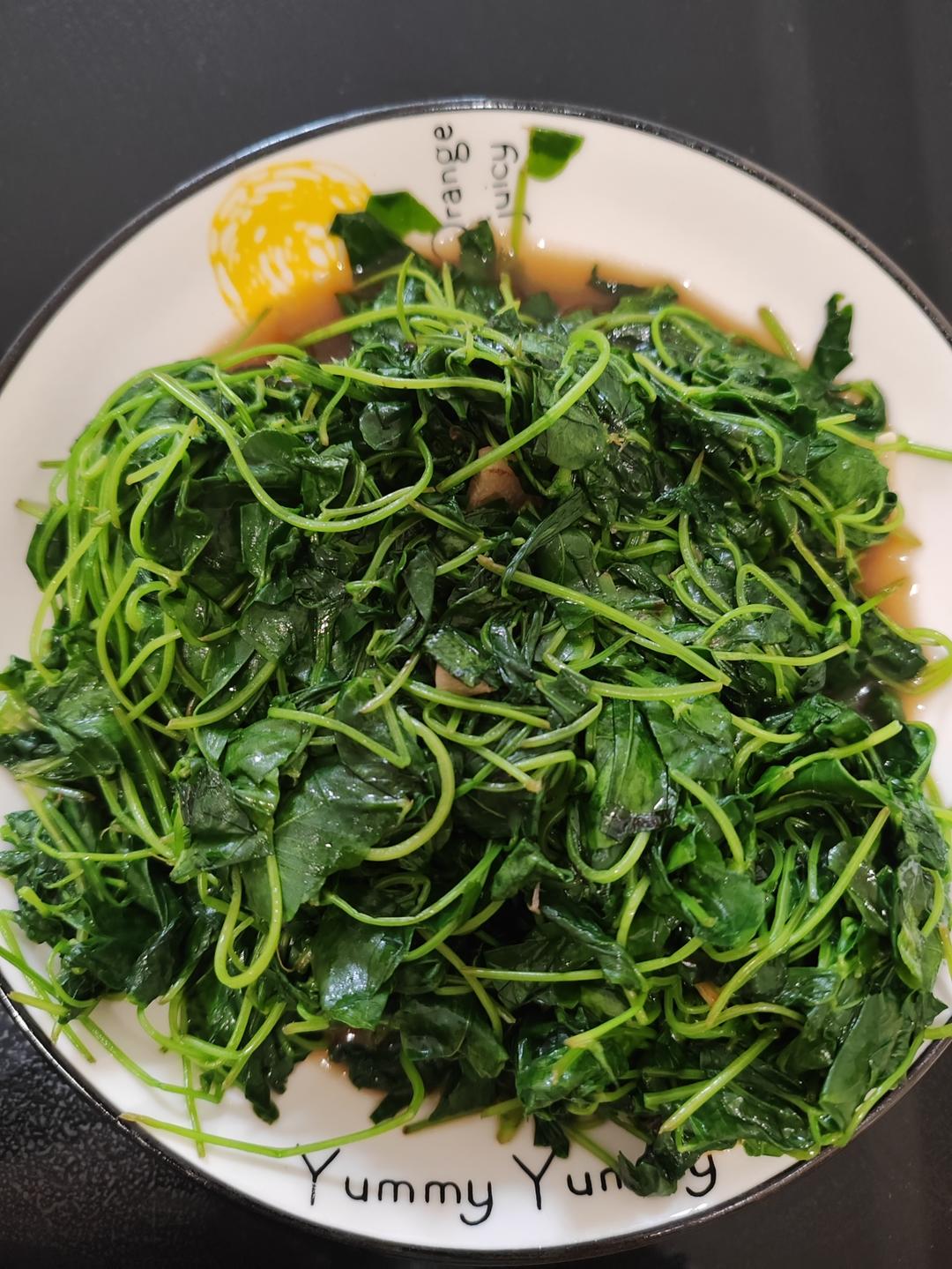 不加酒味道不输饭店的草头（金花菜）