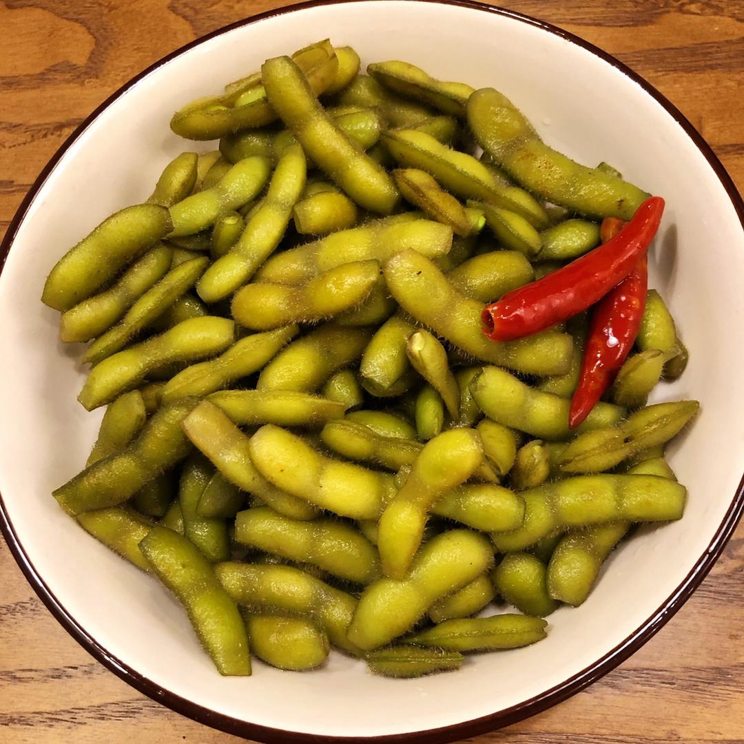 袁豆豆～煮毛豆（颜值高，味道好）