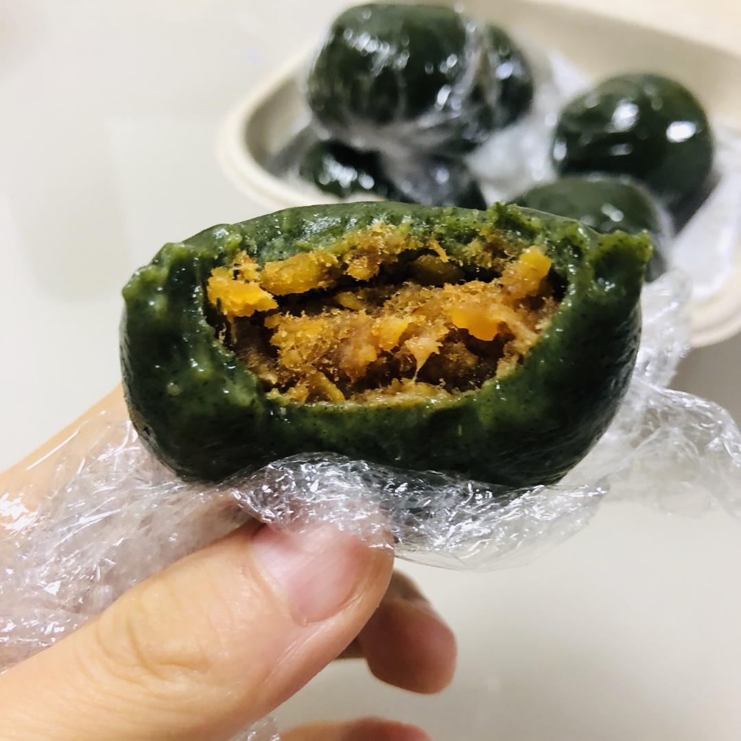 《Tinrry+》咸蛋黄肉松青团+红豆沙青团