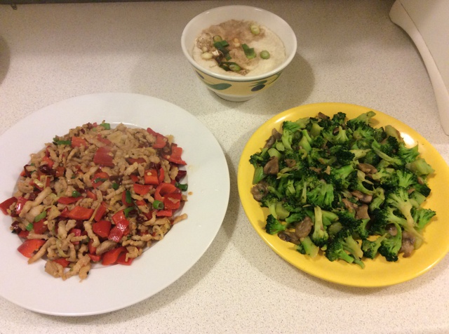 爆炒西兰花杏鲍菇