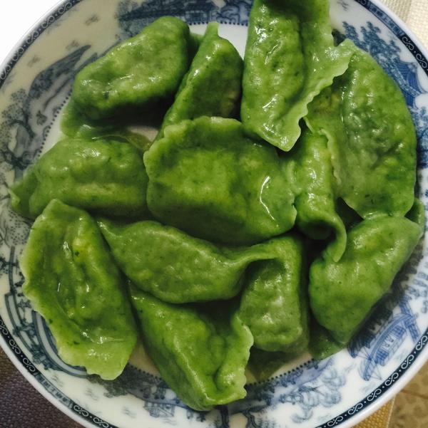 菠菜素水饺（宝宝餐）