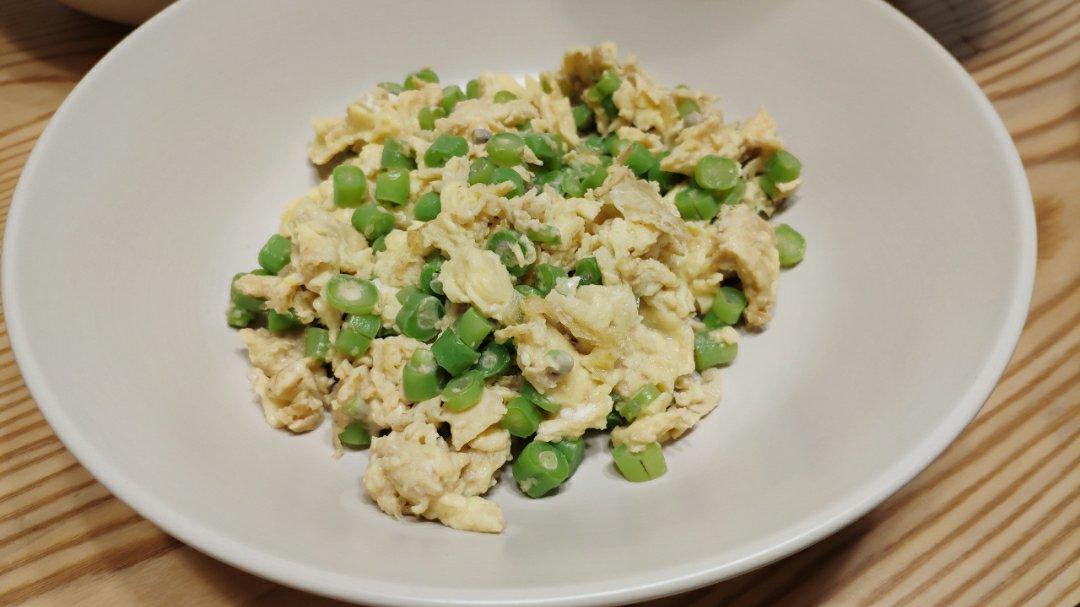 豆角炒鸡蛋