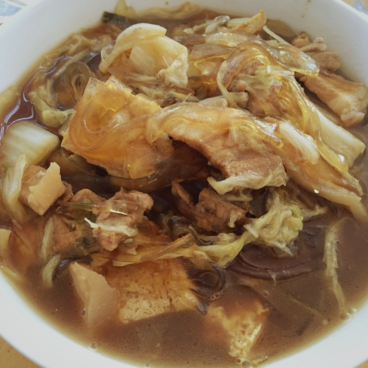 猪肉白菜炖粉条
