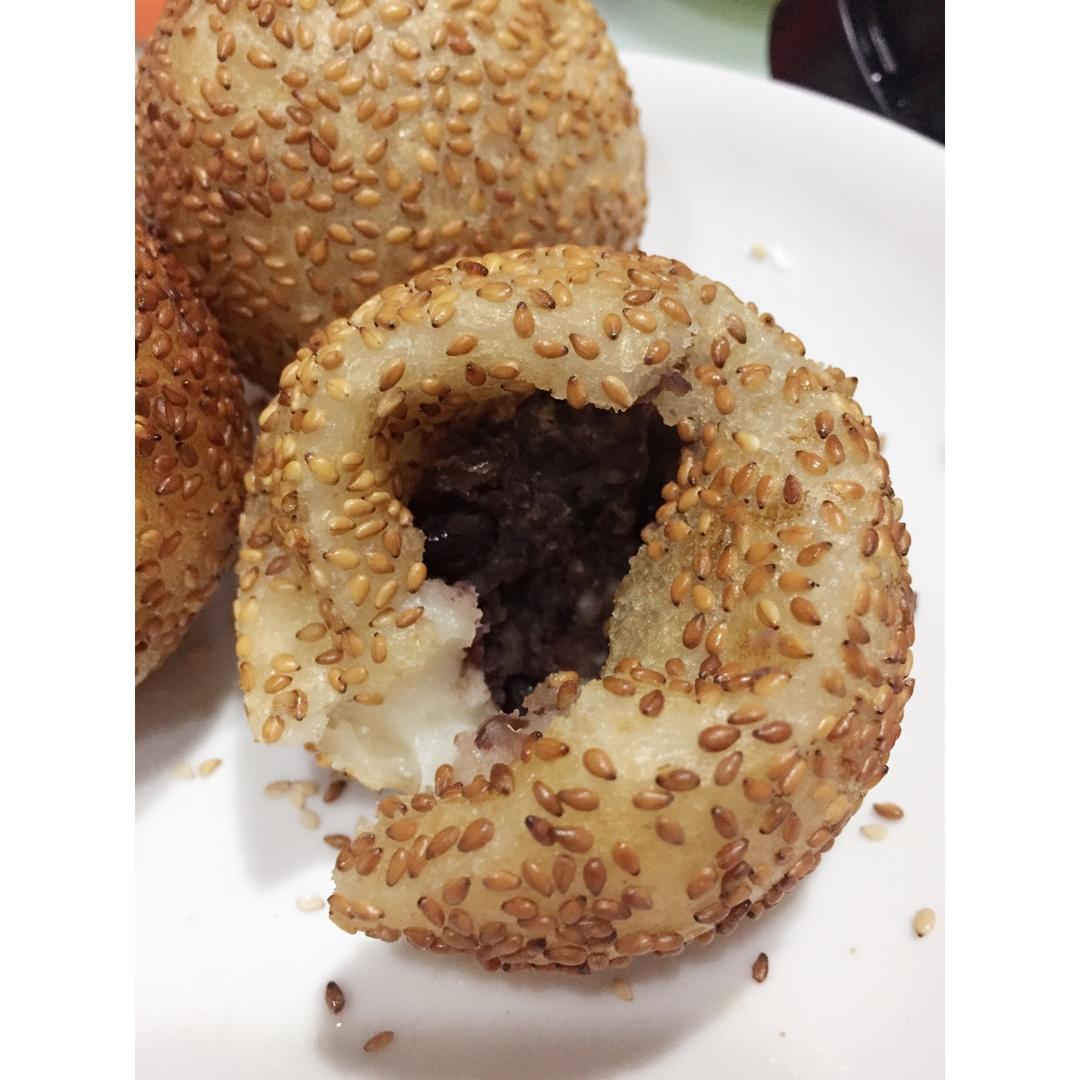 骏骏妈做的豆沙麻团