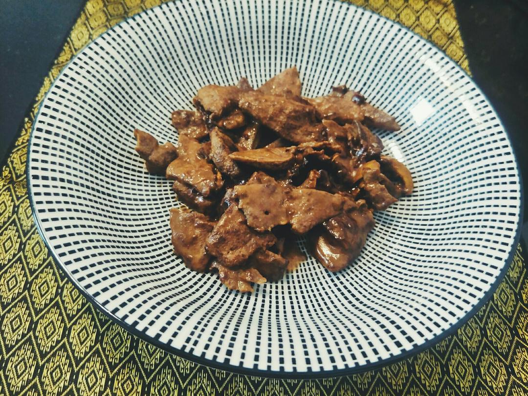 麻油炒猪肝