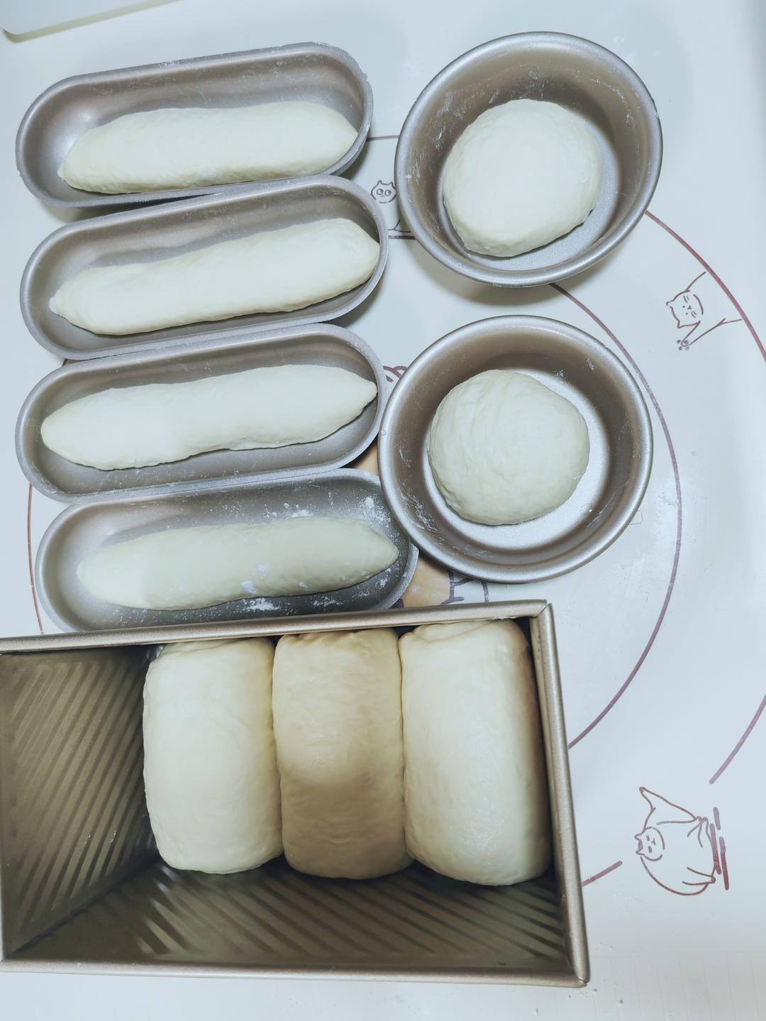 纯奶手撕吐司的做法 步骤1