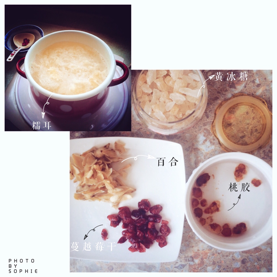 喝出水润好皮肤---桃胶银耳羹