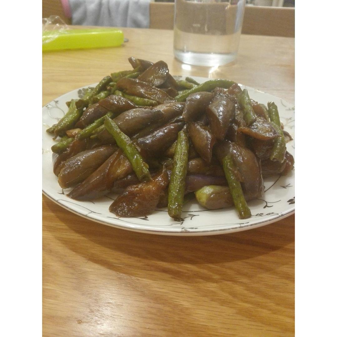 四季豆炒茄子