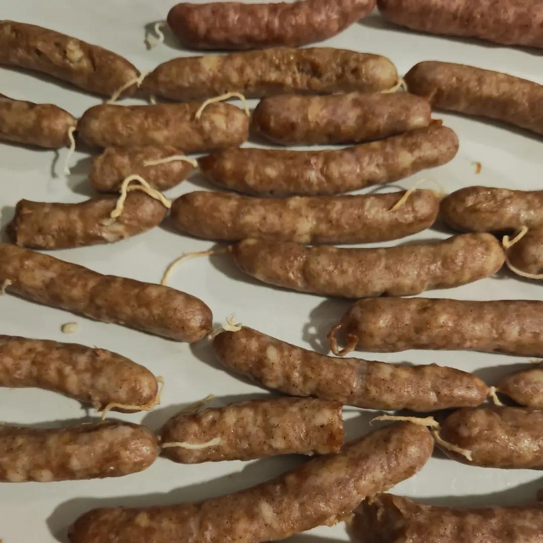 能量满满的猪肉脆皮肠(烤肠、灌肠、自制香肠)