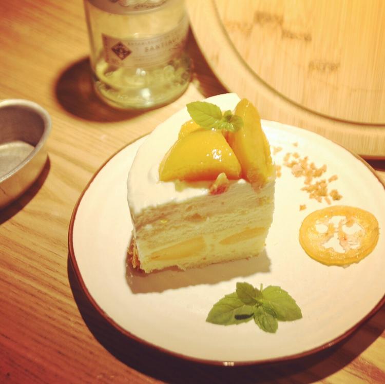 甜柿子巴伐利亚奶冻慕斯配超简单酸奶淋面