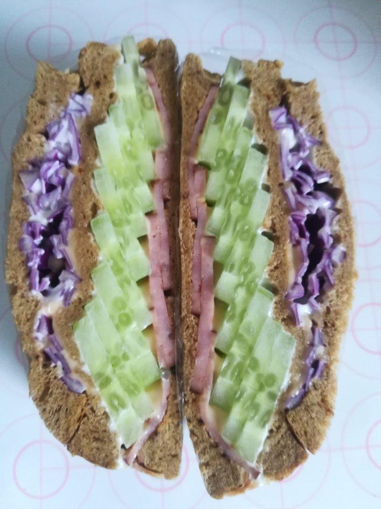 火腿芝士蛋三文治