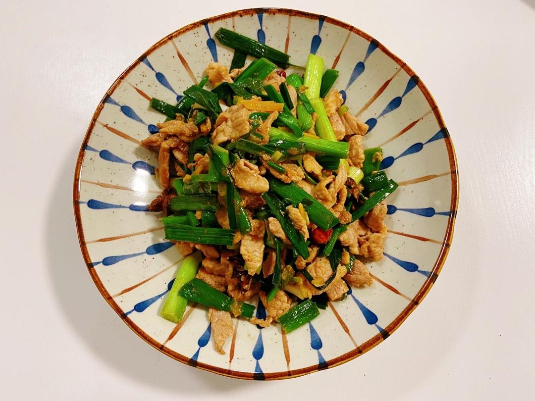 蒜苗炒肉