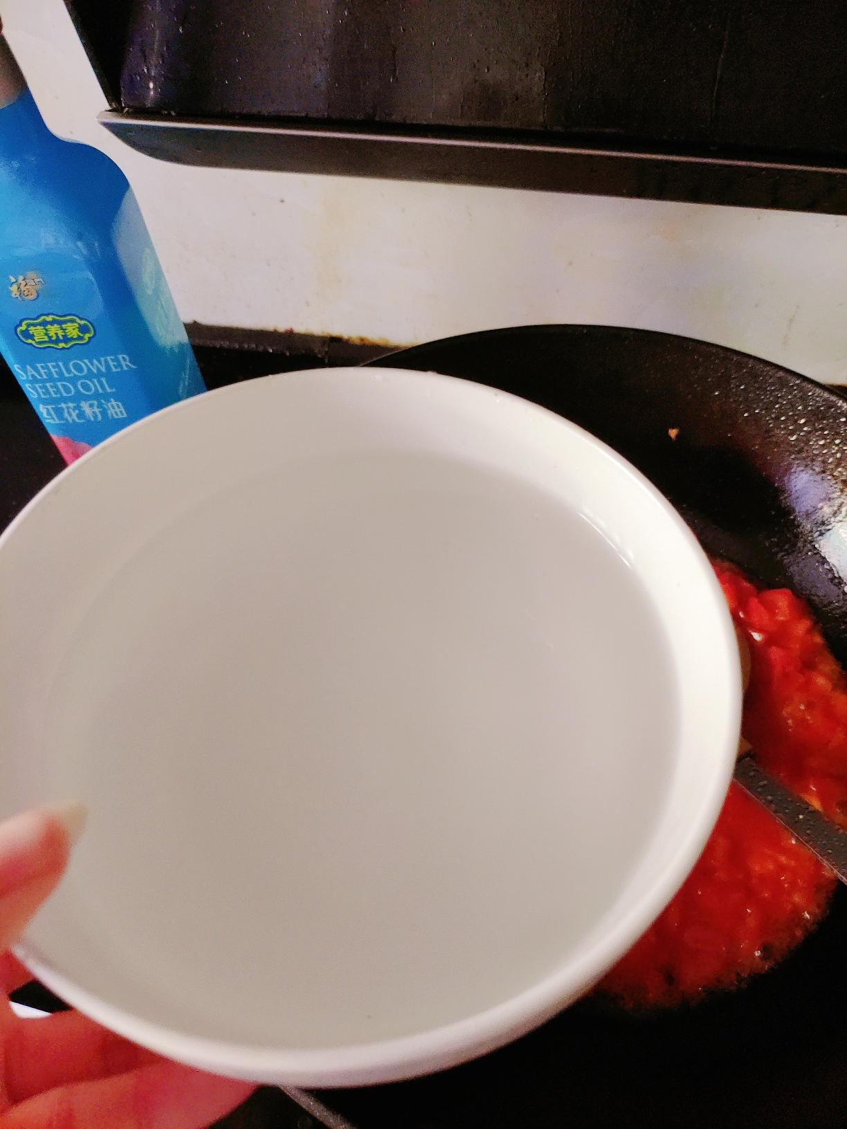 美味的山药泥西红柿鸡蛋汤的做法 步骤3