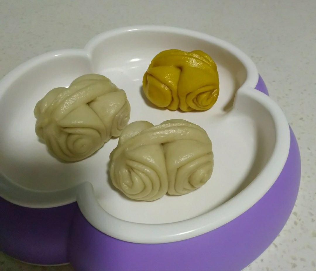 双面花、花卷馒头(一次发酵)