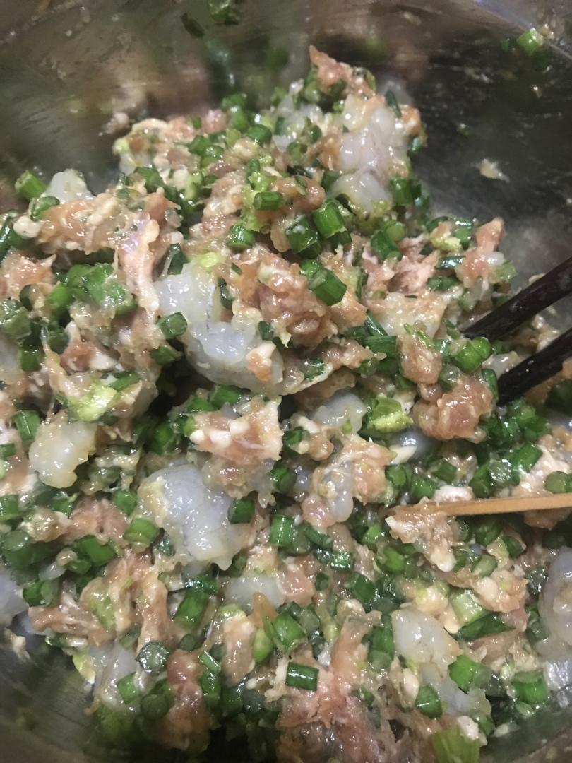 韭薹虾仁饺子