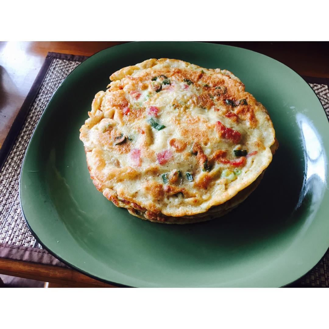 培根香葱鸡蛋饼