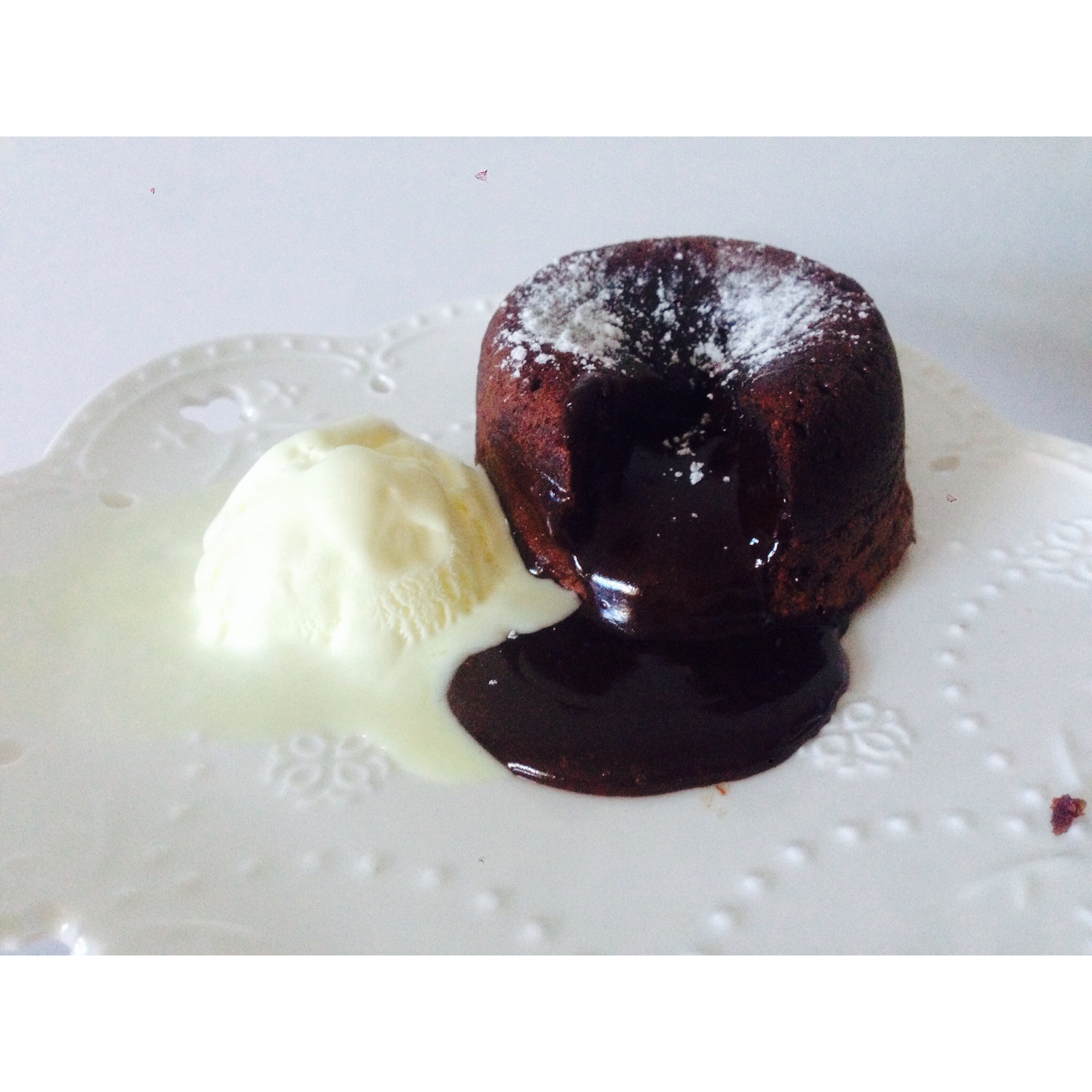 给妹子群的巧克力熔岩蛋糕