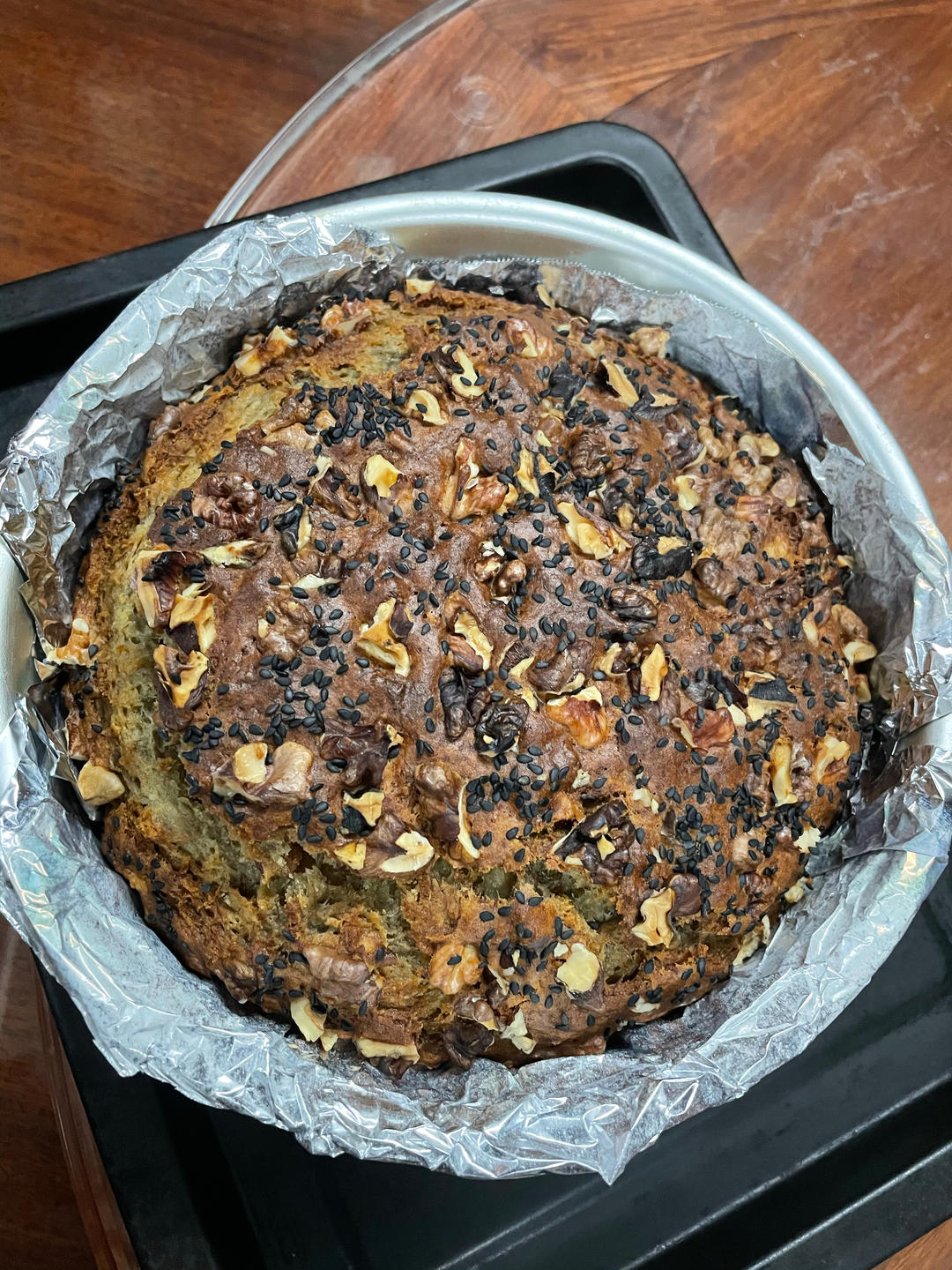 简易版香蕉核桃蛋糕