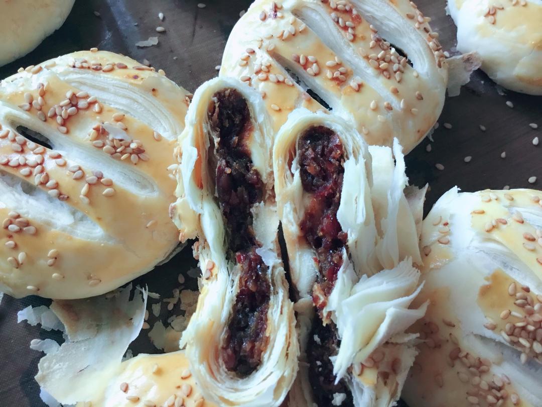 柿子糯米馅老婆饼