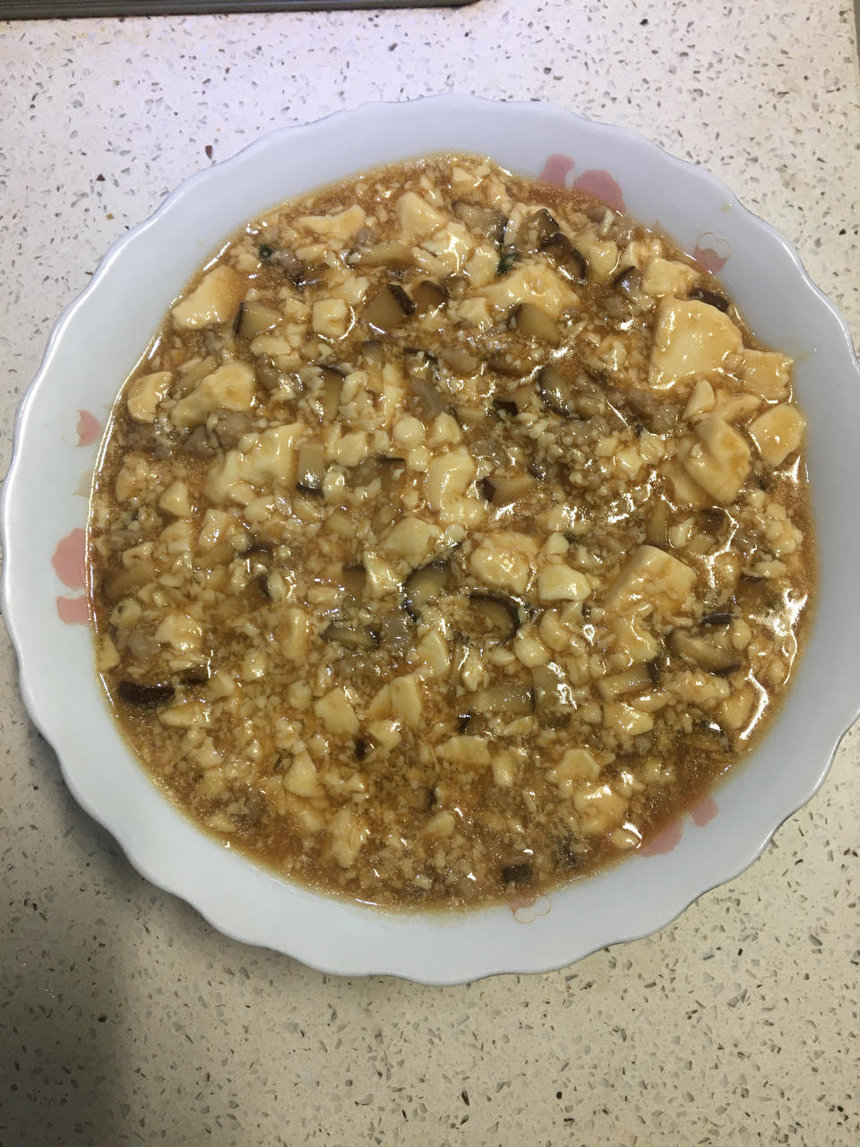 超下饭的香菇肉沫豆腐