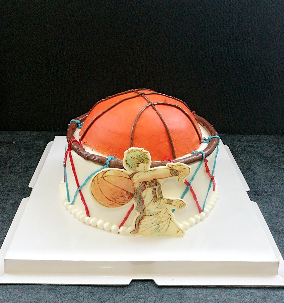 篮球主题蛋糕的做法 步骤8